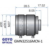 2/3-inch Format Fixed Focal Length Lens